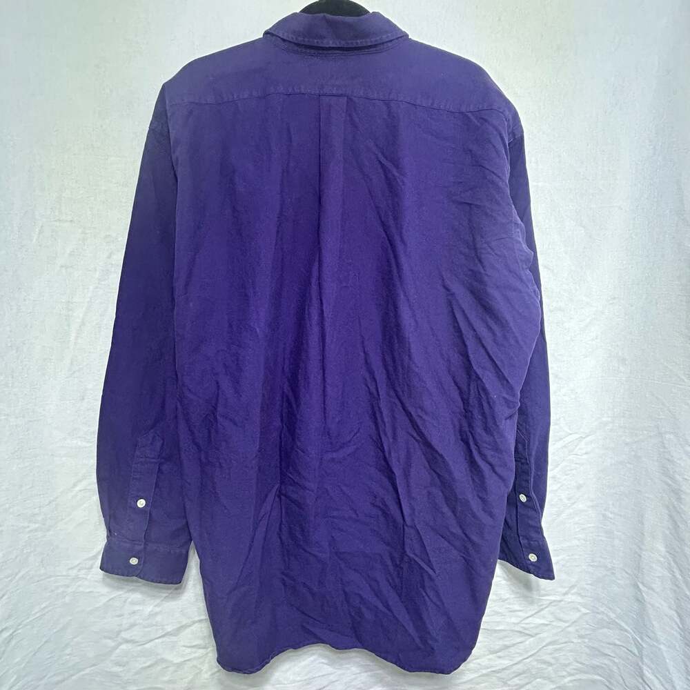 Vintage Ralph Lauren Blake 100% Cotton Purple Button Down Shirt XL - Picture 3 of 4